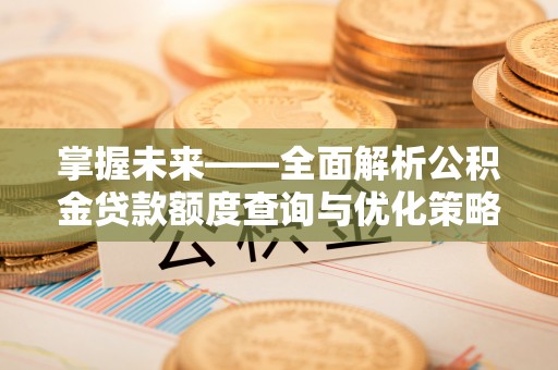 阳江掌握未来——全面解析公积金贷款额度查询与优化策略