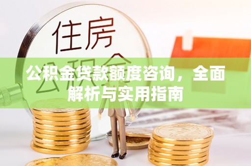 阳江公积金贷款额度咨询，全面解析与实用指南