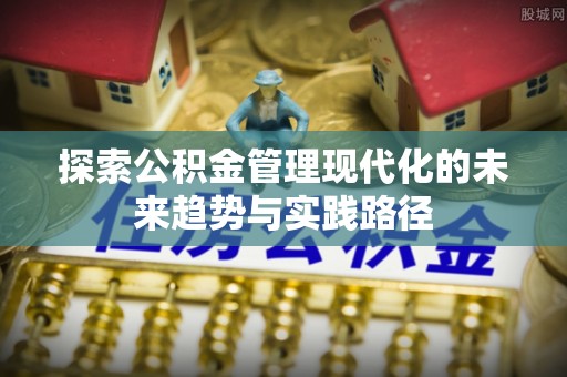 阳江探索公积金管理现代化的未来趋势与实践路径