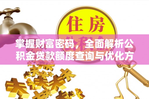 阳江掌握财富密码，全面解析公积金贷款额度查询与优化方案