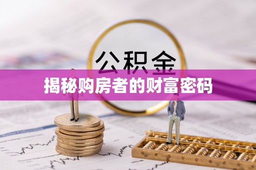 阳江揭秘购房者的财富密码